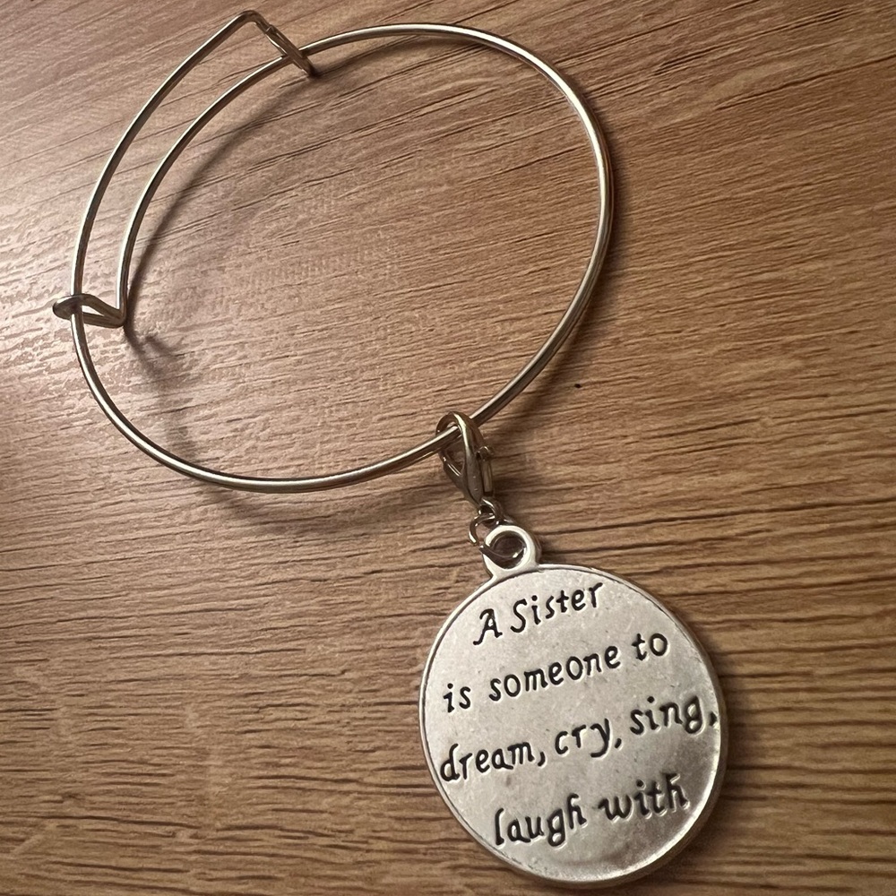 Inspirational Sister Bangle Bracelet